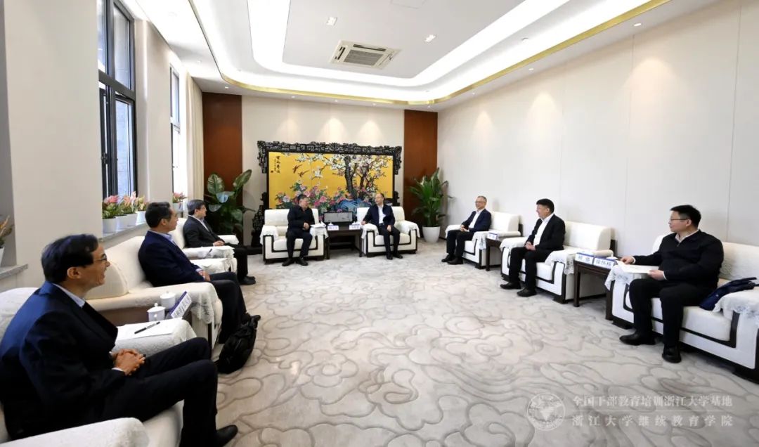 浙江大學校長馬琰銘院士會見山東省委常委、組織部部長周立偉一行